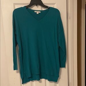 Cato Turquoise Knit Blouse